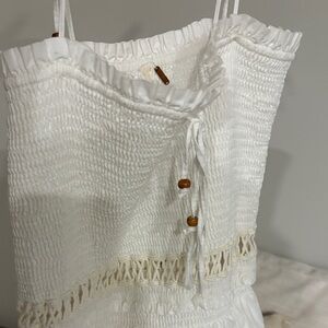 Free People White Midi Dress